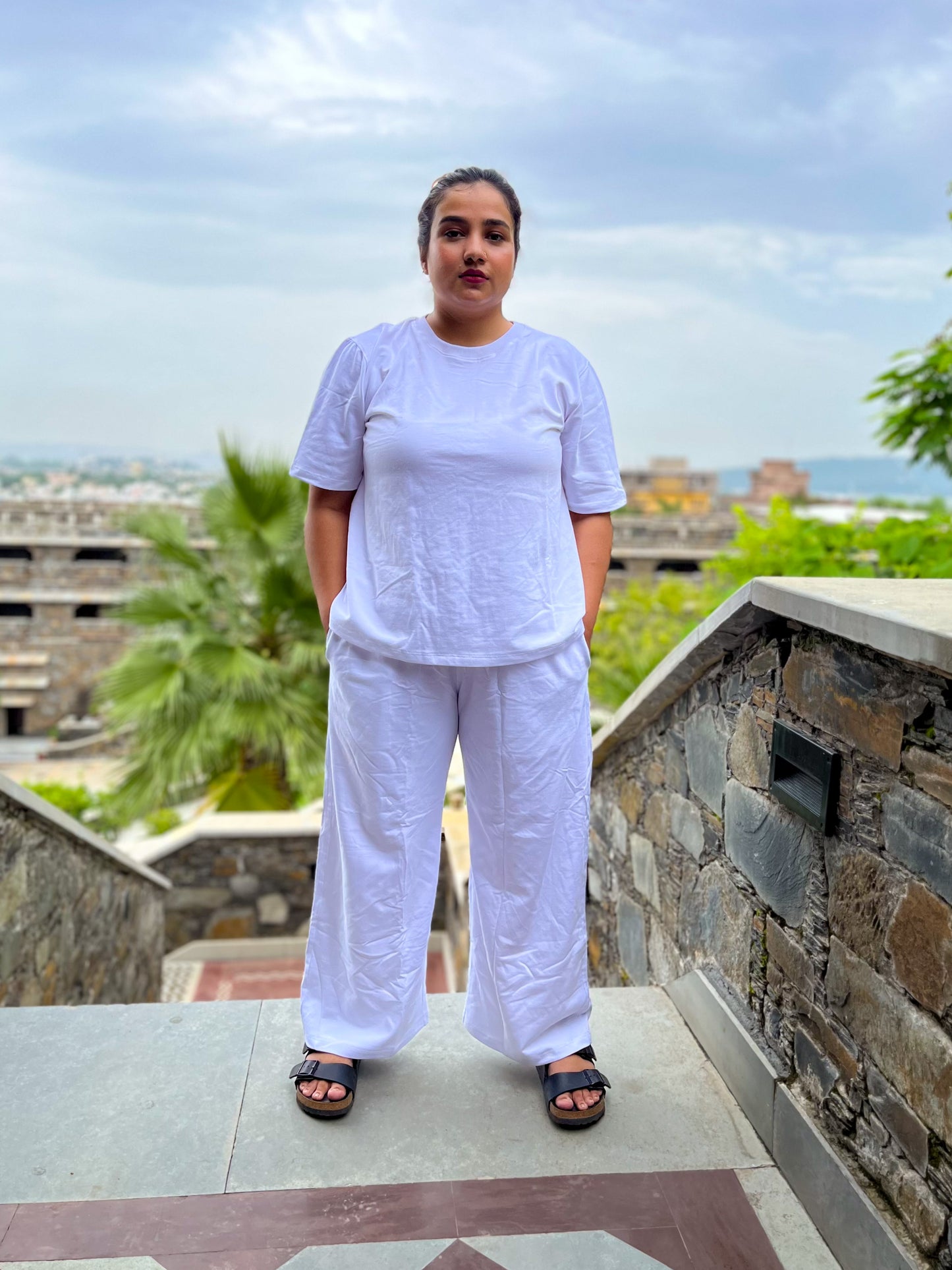 Women's Leisure Coord Set - White