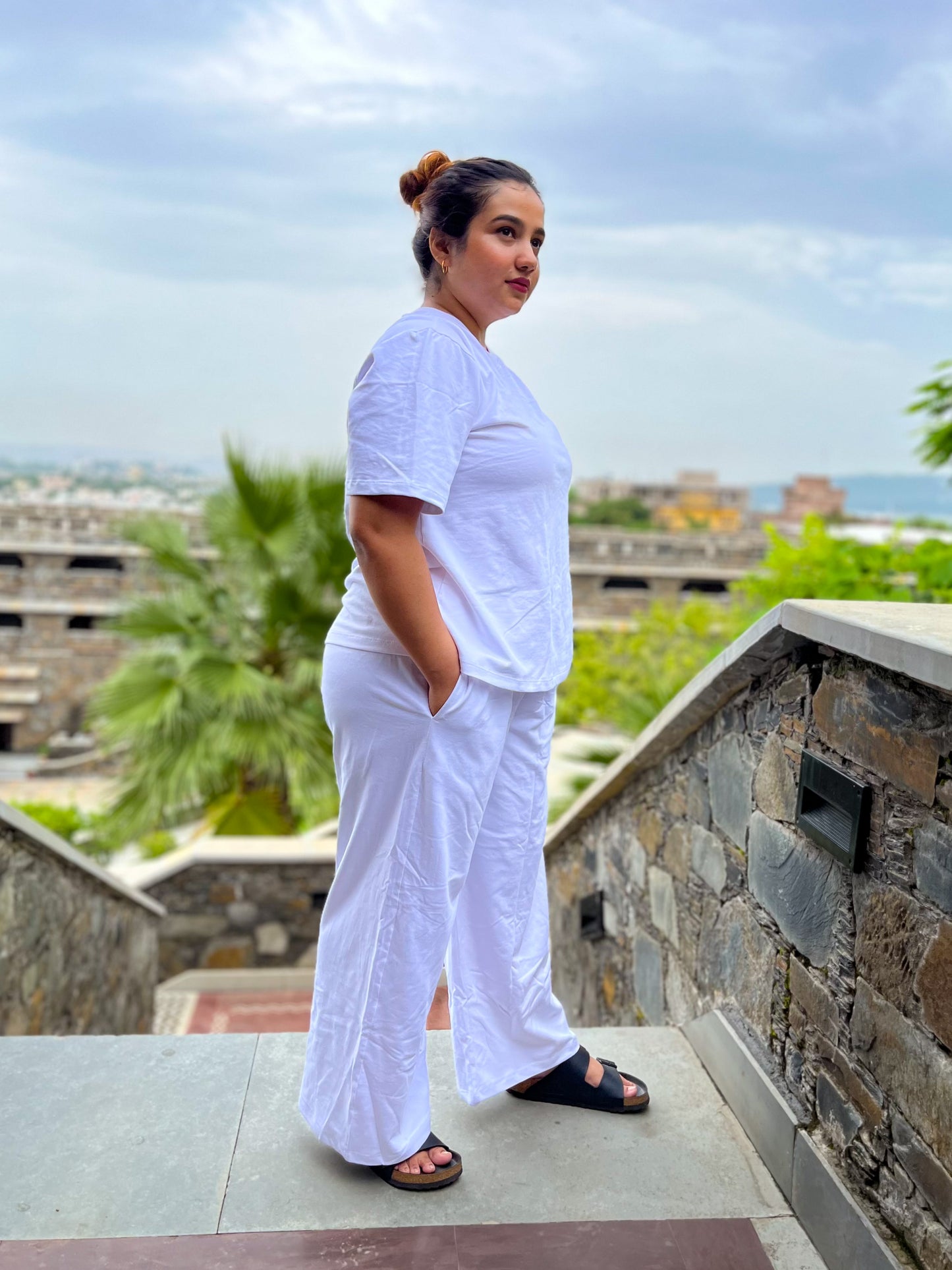 Women's Leisure Coord Set - White
