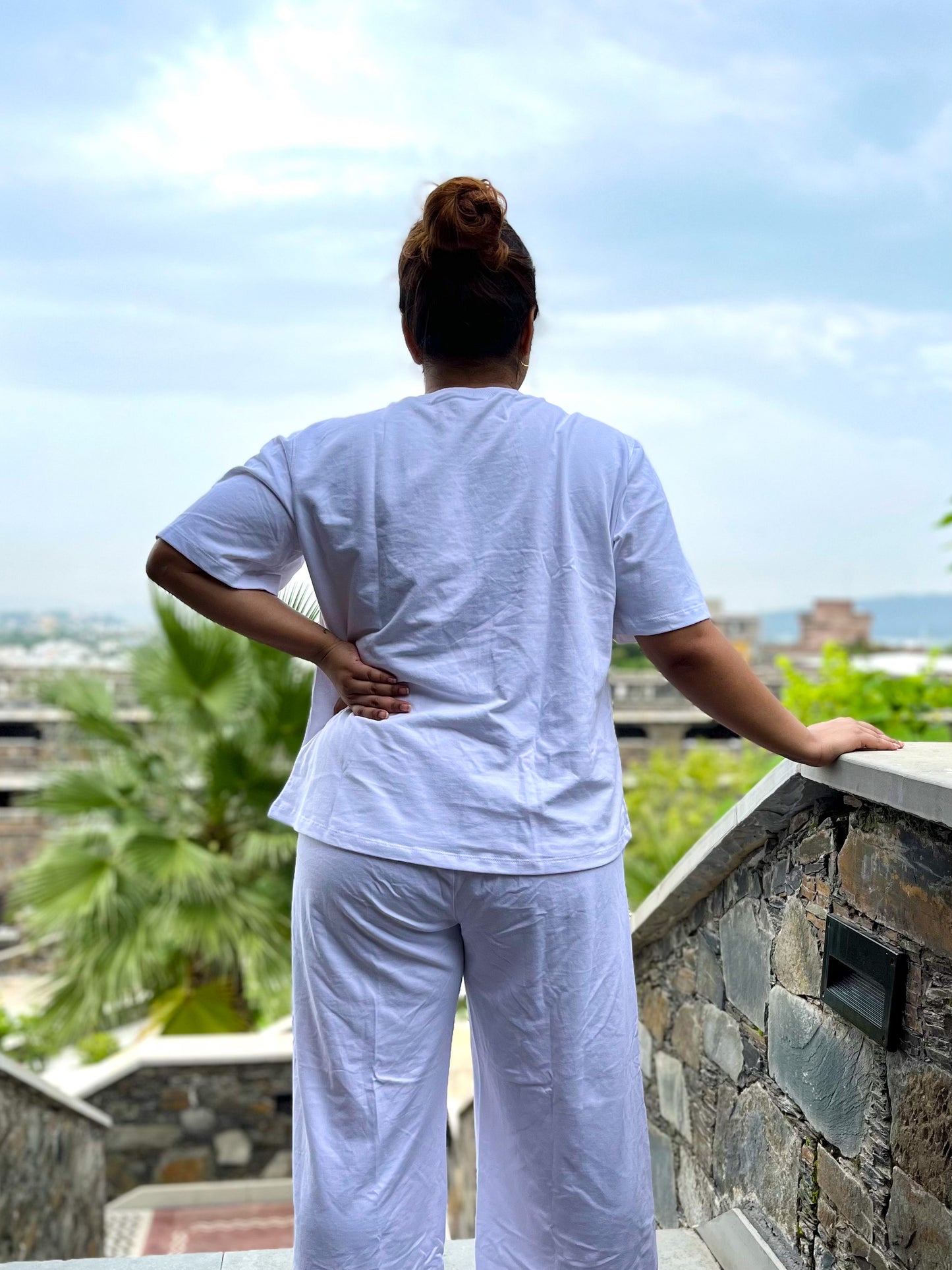 Women's Leisure Coord Set - White