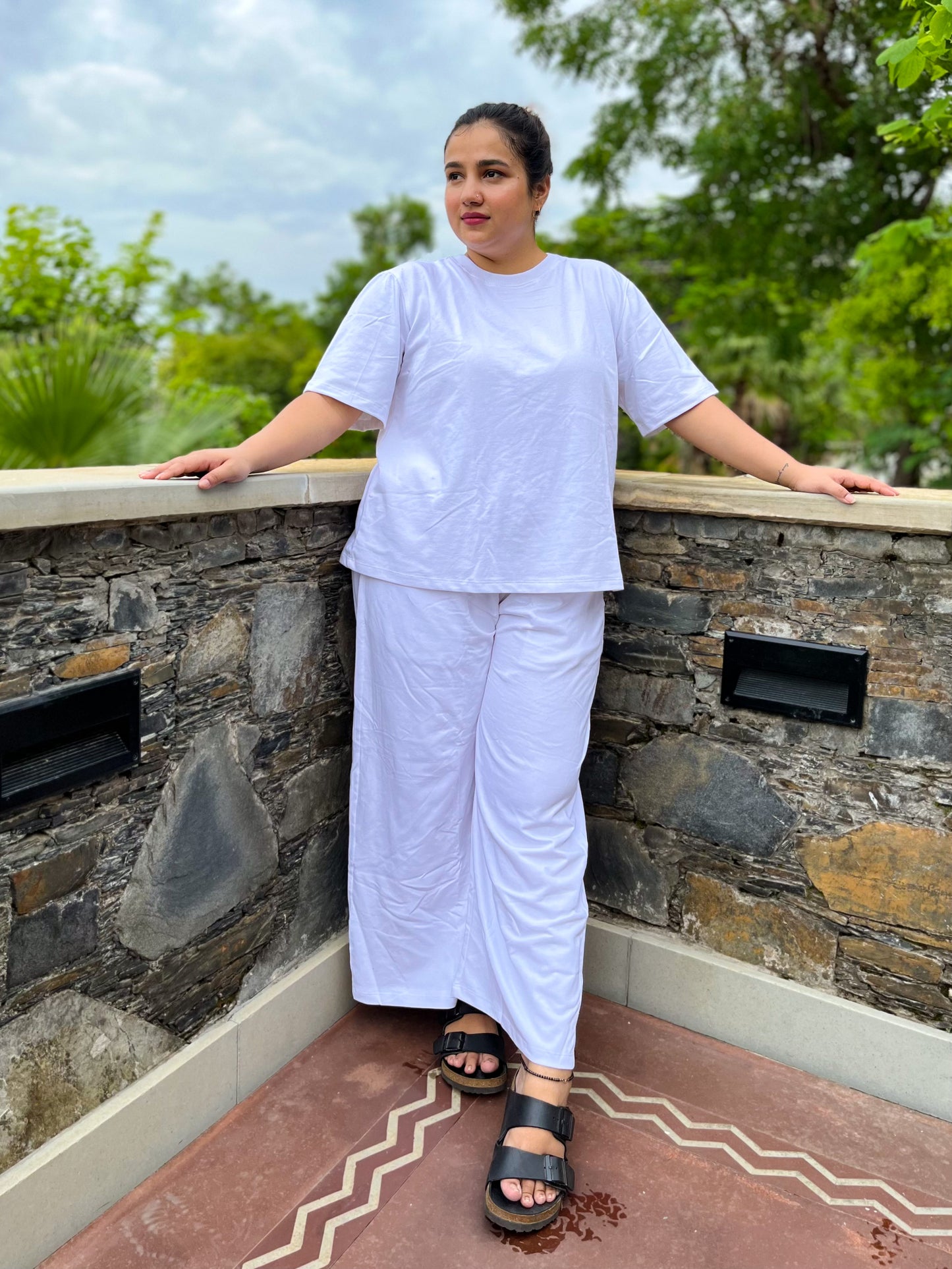 Women's Leisure Coord Set - White