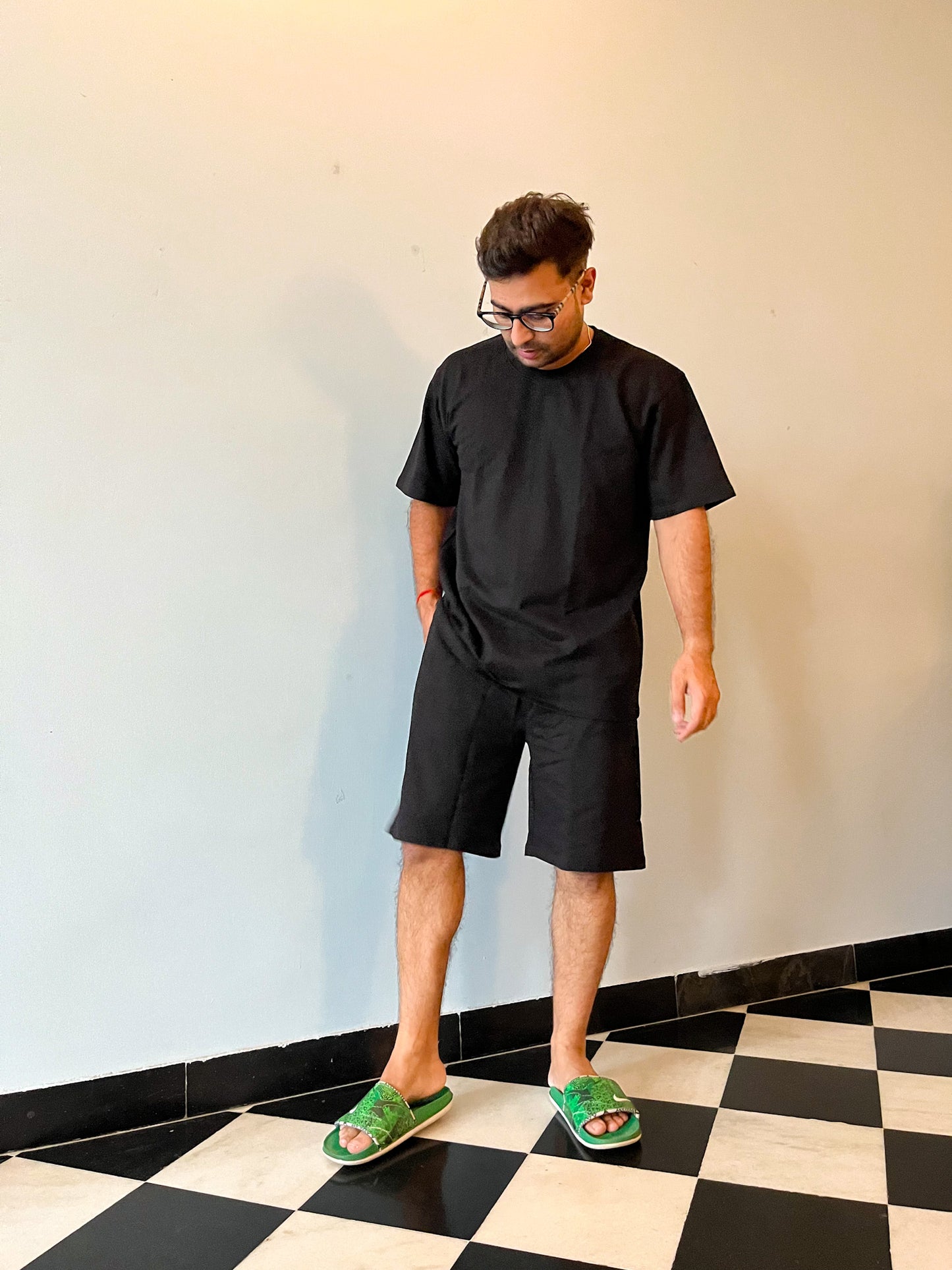 Men's Leisure Coord Set - Black