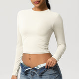 SculptFit Long Sleeve Crop Top