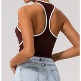 ContourLine Racerback Padded Crop Tank Top