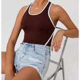 ContourLine Racerback Padded Crop Tank Top