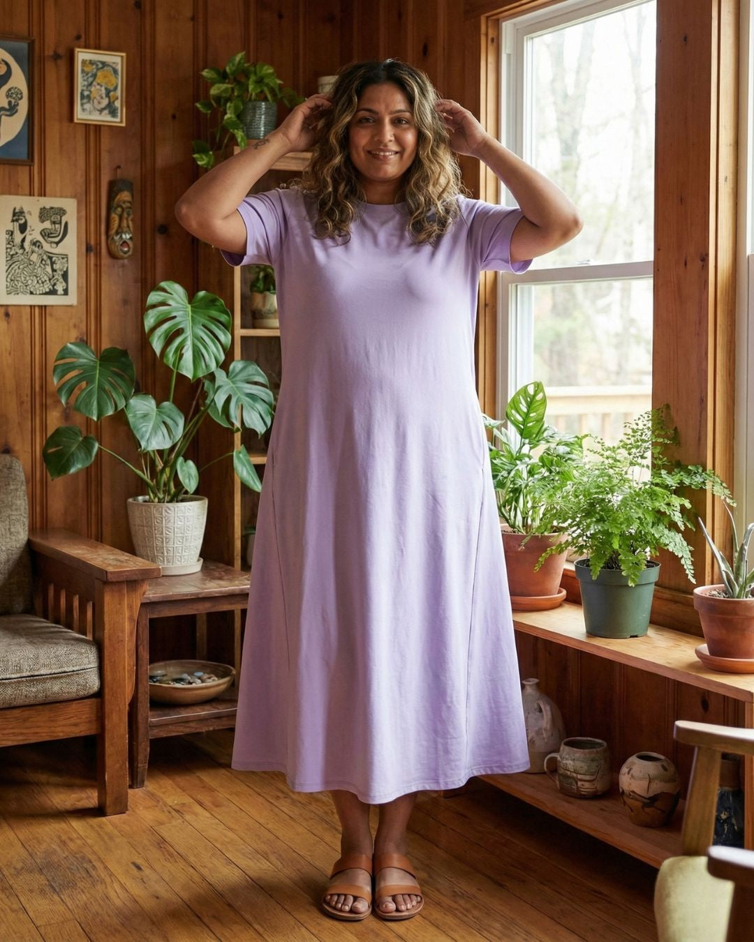 Women's Cotton Lycra Leisure Dress