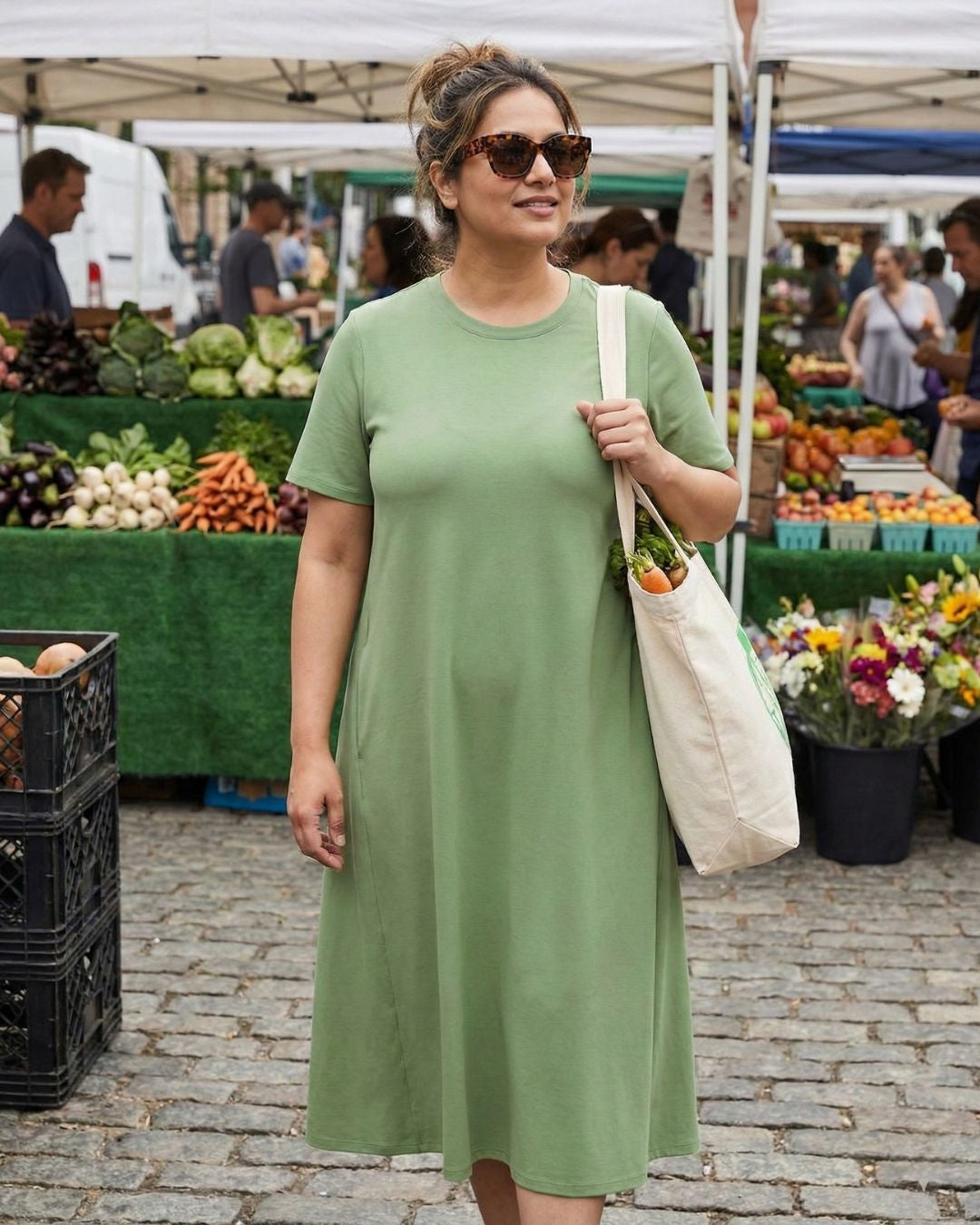 Women's Cotton Lycra Leisure Dress