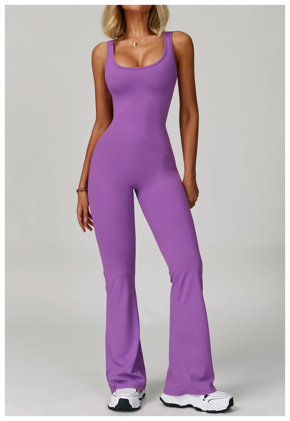 Viora Flare Sculpt Jumpsuit