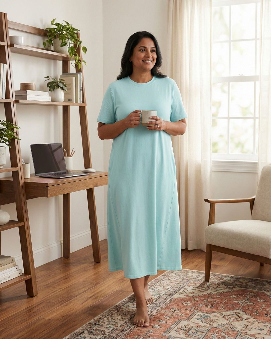 Women's Cotton Lycra Leisure Dress