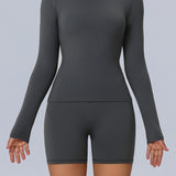HYBRIX Set - Long Sleeve Top & Shorts