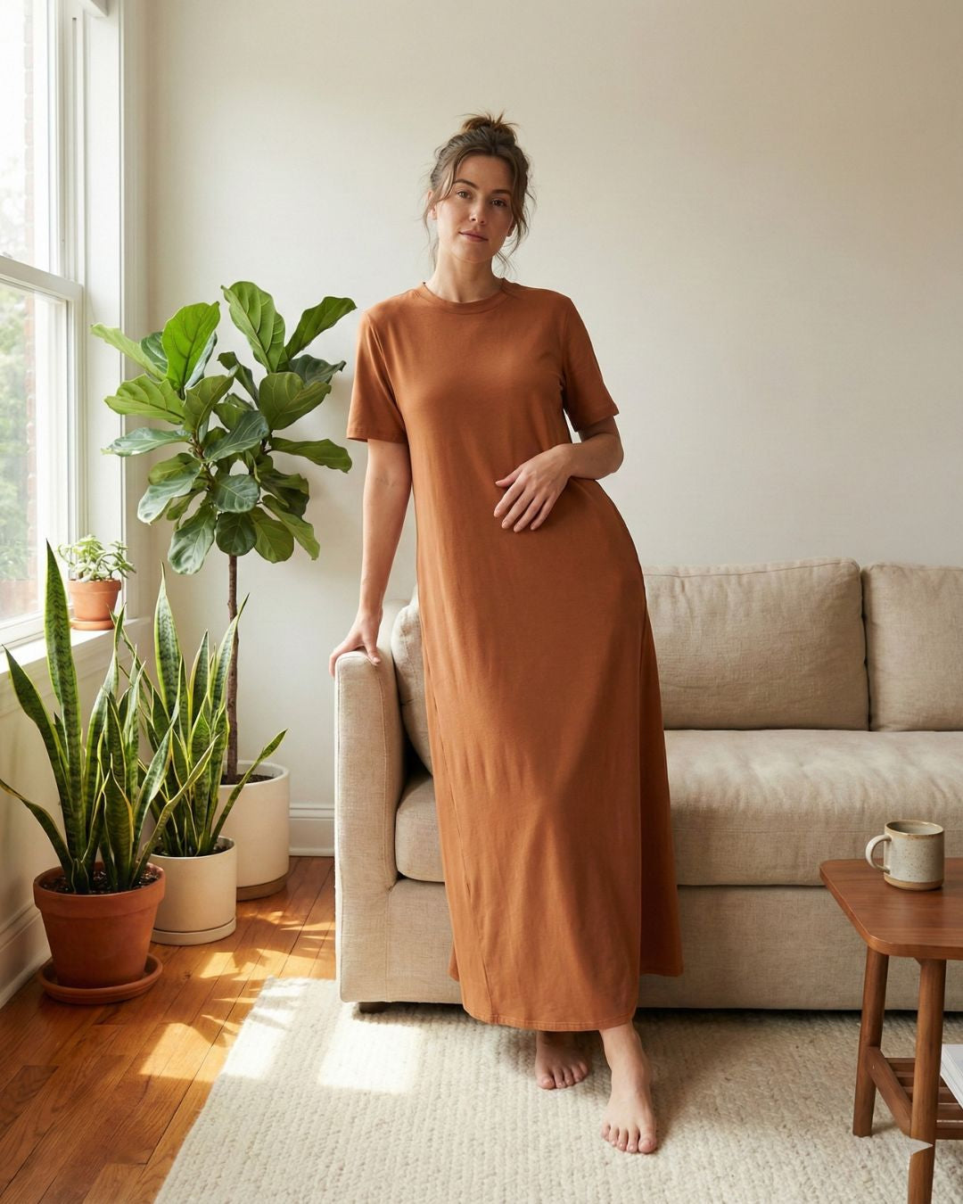 Women's Cotton Lycra Leisure Dress