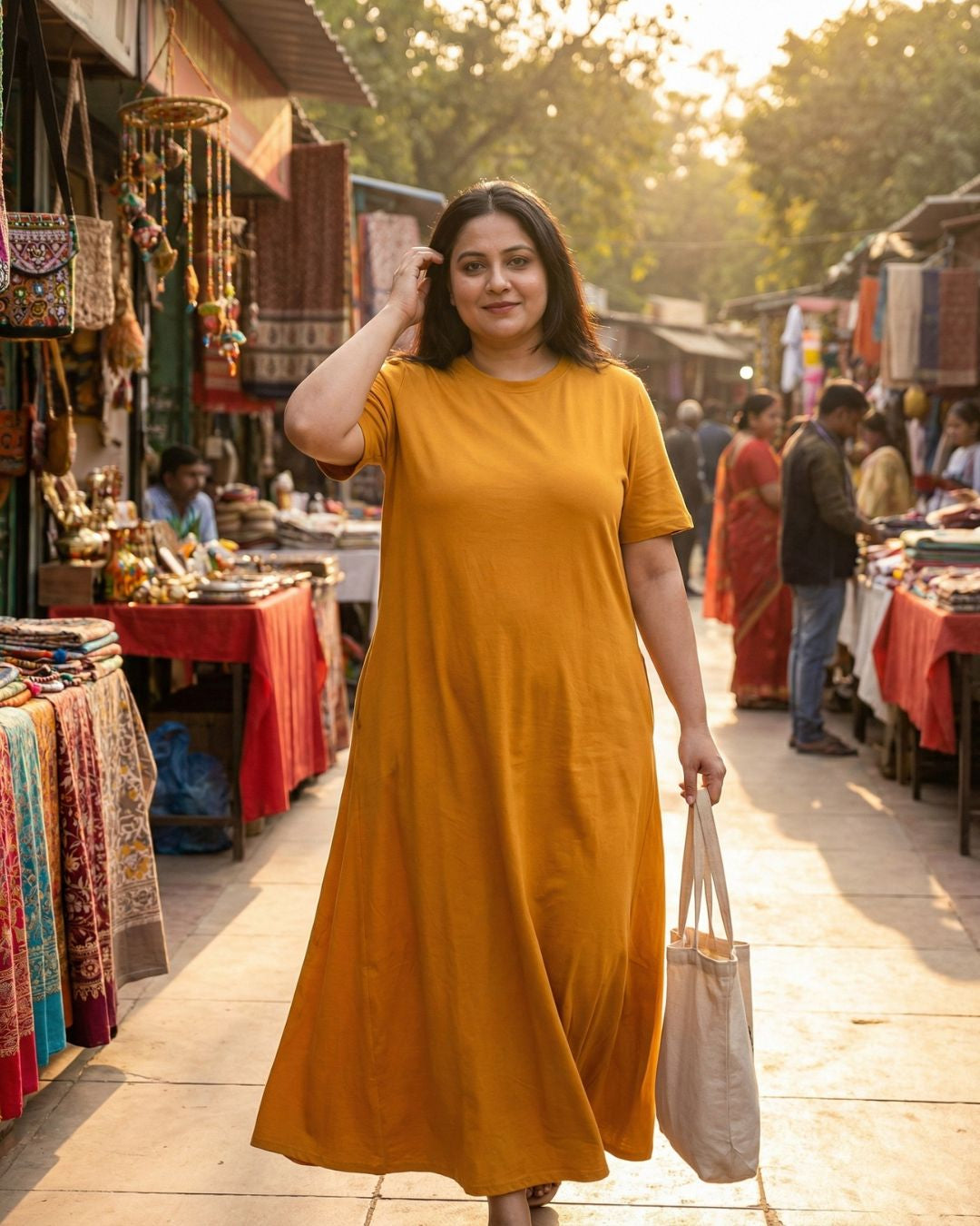 Women's Cotton Lycra Leisure Dress