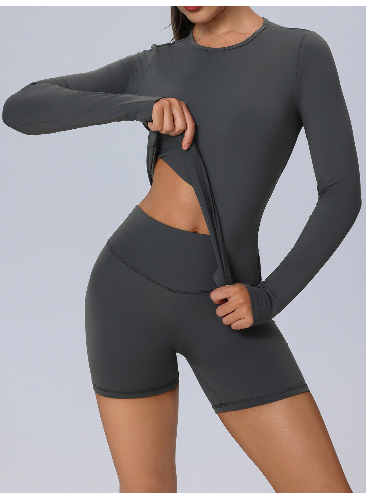 HYBRIX Set - Long Sleeve Top & Shorts