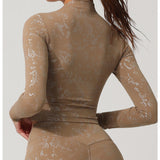 TexturaFlex Long Sleeves Crop Top