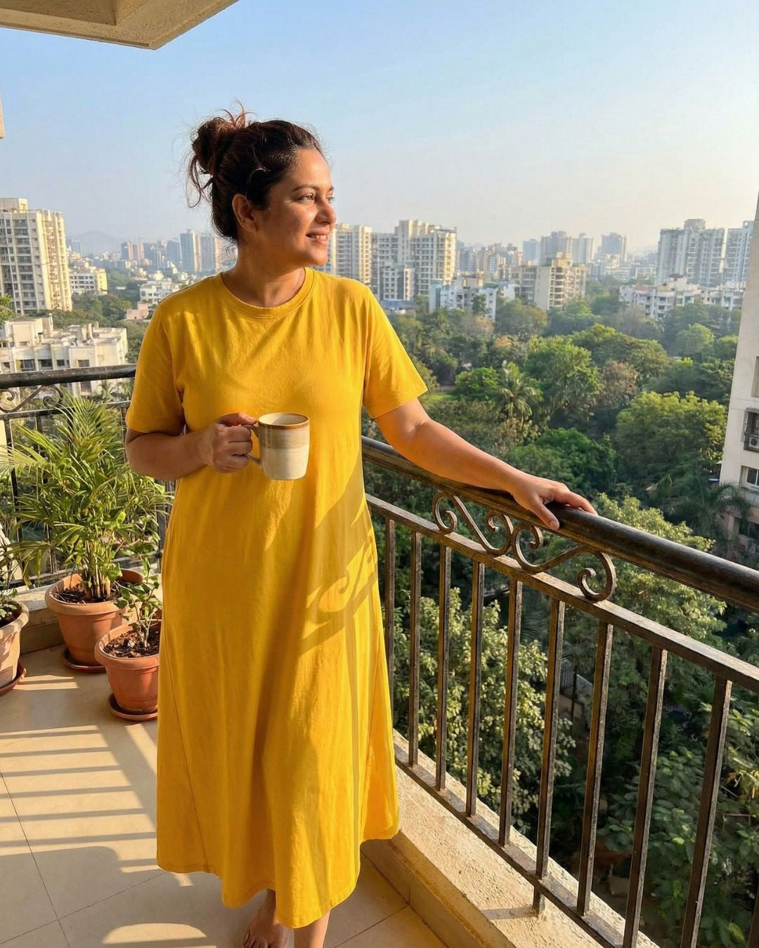 Women's Cotton Lycra Leisure Dress