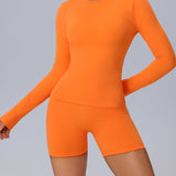 HYBRIX Set - Long Sleeve Top & Shorts