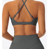 CrossAura Halter Sculpt Sports Bra