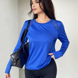 AeroFlow Mesh-Back Top - Blue
