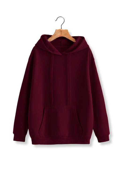 Unisex French Terry Hoodies - Maroon