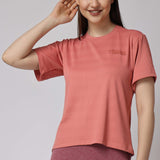 Women's Polyester Tee - Peach