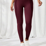 Maroon Move Sculpt Leggings