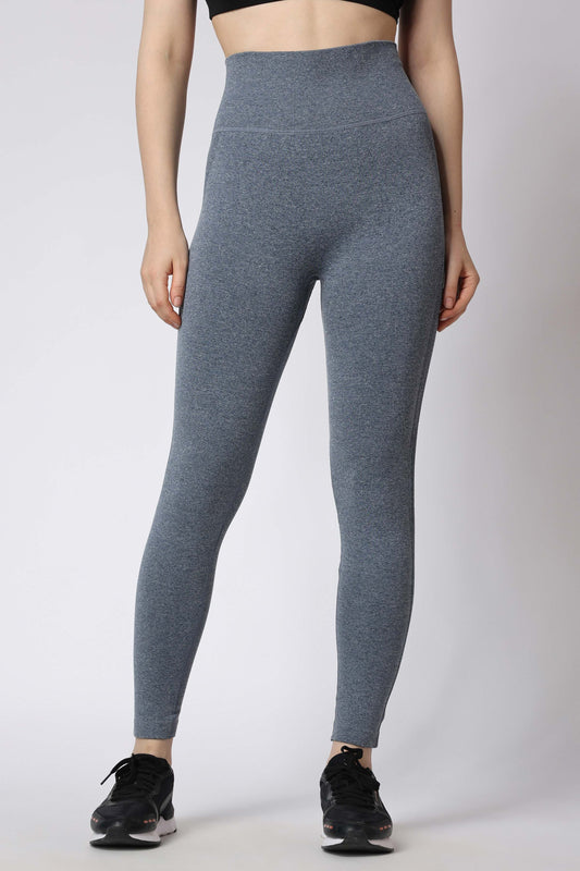 Women's Muse High Waisted Leggings - Blue/Grey