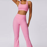Momentum Cross-Back Sports Bra - Baby Pink