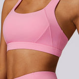 Momentum Cross-Back Sports Bra - Baby Pink