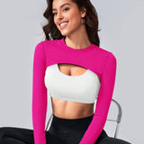 MotionWrap Long Sleeve Top - Fuchsia Pink