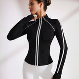 SwiftLine Performance Zip-Up Jacket - Black