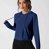 BreezeBack Active Hoodie - Navy Blue