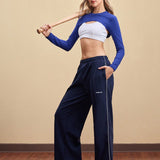 MotionWrap Long Sleeve Top - Blue