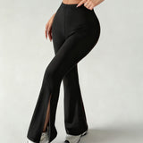 FlexSplit High-Rise Flare Pants - Black