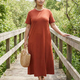 Women's Cotton Lycra Leisure Dress