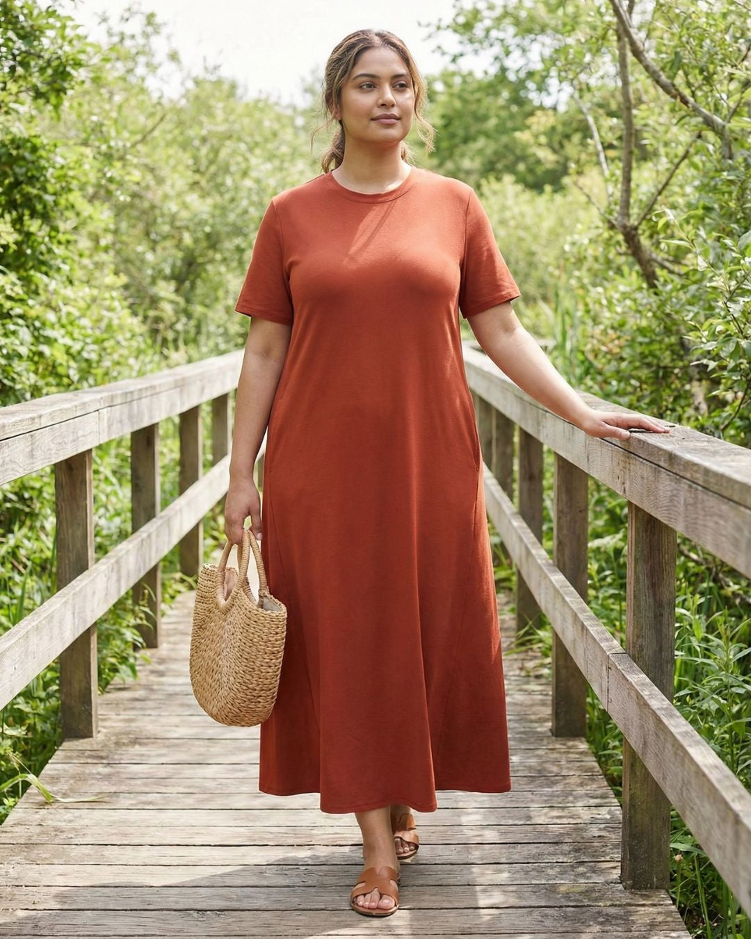 Women's Cotton Lycra Leisure Dress