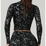 TexturaFlex Long Sleeves Crop Top