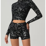 TexturaFlex Long Sleeves Crop Top