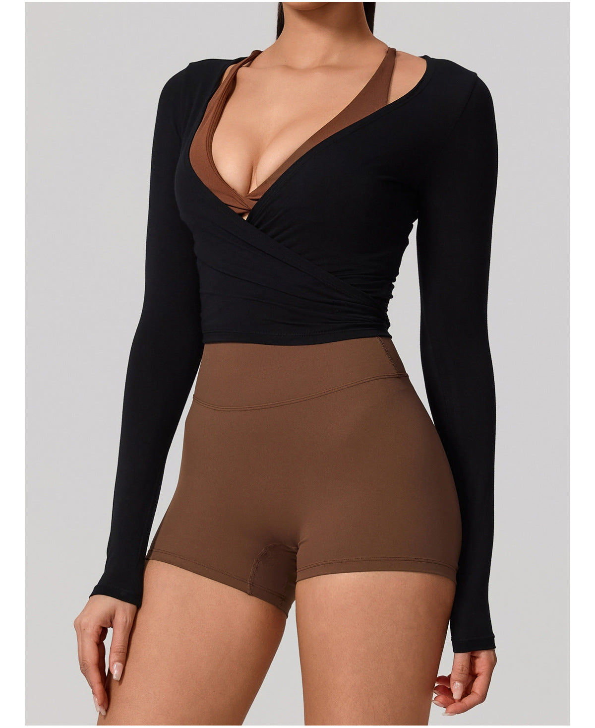 Athletica Wrap Long Sleeve Top