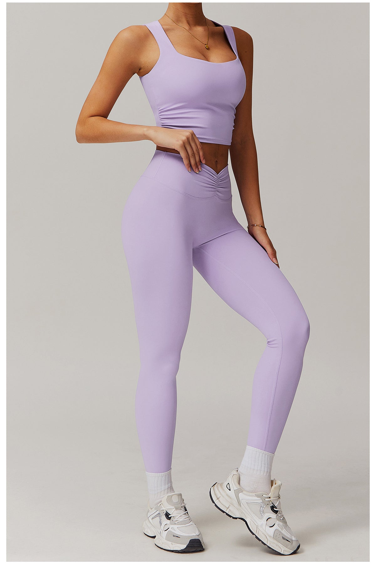 PureLine Square-Neck Padded Crop Top