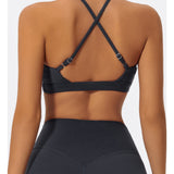 CrossAura Halter Sculpt Sports Bra