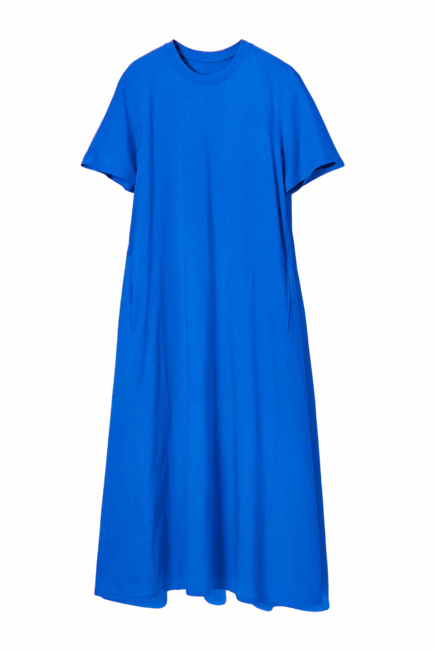 Women's Cotton Lycra Leisure Dress - Blue
