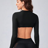 MotionWrap Long Sleeve Top - Black