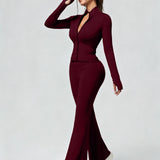 FlexCurve Athletic Zip Set - Maroon