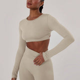 FlexStrap Cross Back Crop Top – Off White