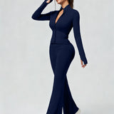 FlexCurve Athletic Zip Set - Navy Blue