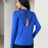 AeroFlow Mesh-Back Top - Blue