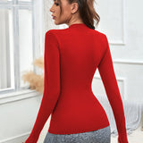 FlexCurve Performance Half-Zip Top - Red