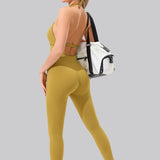 Golden Hour Halter Jumpsuit - Gold