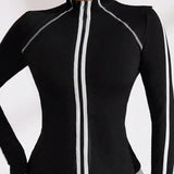 SwiftLine Performance Zip-Up Jacket - Black