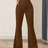 Leisure Flare Leggings - Brown