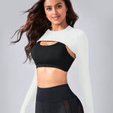 MotionWrap Long Sleeve Top - White